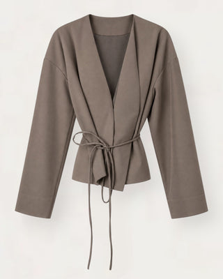 Lucc wrap jakki taupe