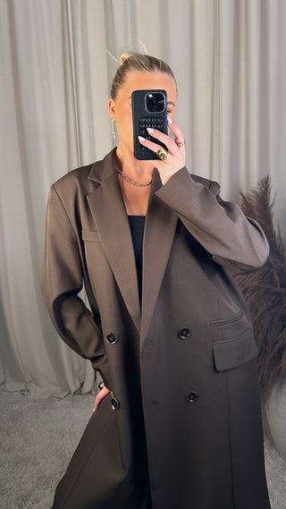 Veronica kápa Brúnn