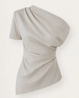 Eight off-shoulder bolur beige