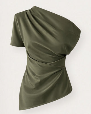 Eight off-shoulder bolur mosagrænn