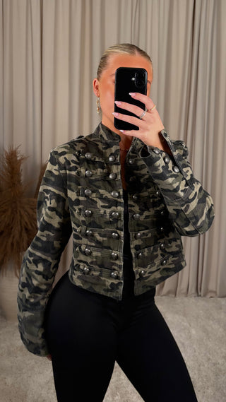 Moch army-denim jakki