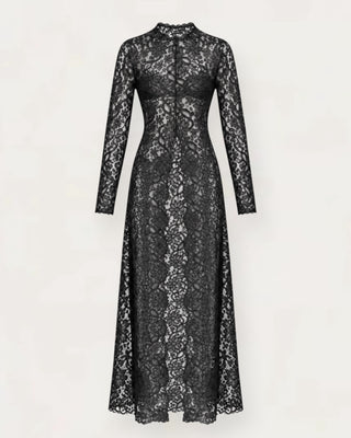 GD long lace-bolur svartur