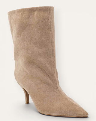 Idea rúskinns lág-stígvél beige