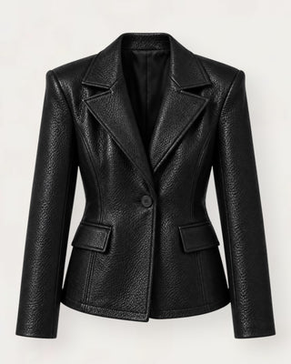 Soy pu-blazer jakki svartur