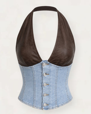 Soy denim corset