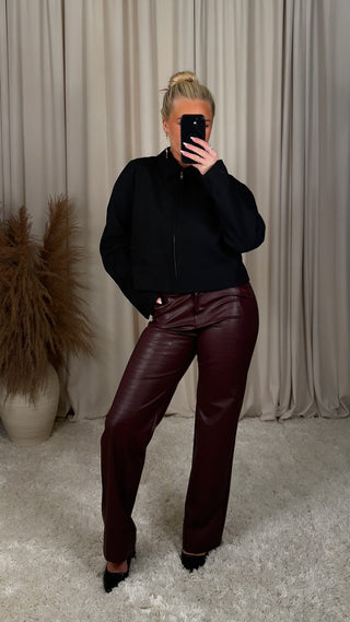 Gwen buxur vínrauður