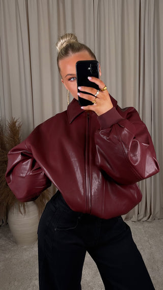 Velma jacket burgundy