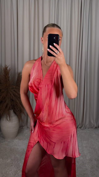 Luxxel flow dress pink