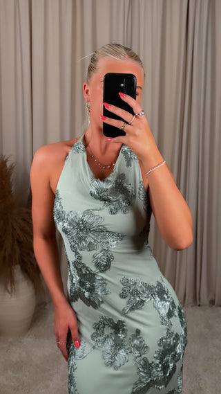 O&O floral kjóll