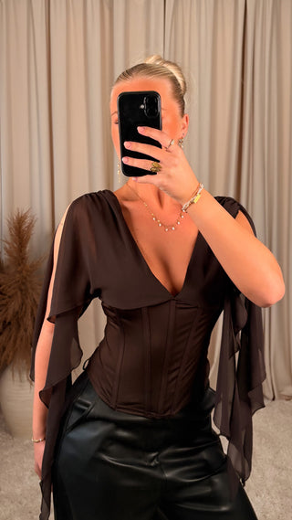 Soy corset bolur brúnn