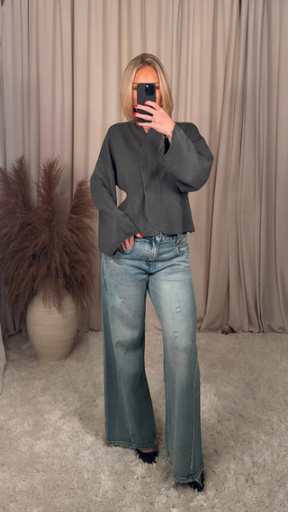 Lucc tight peysa grá