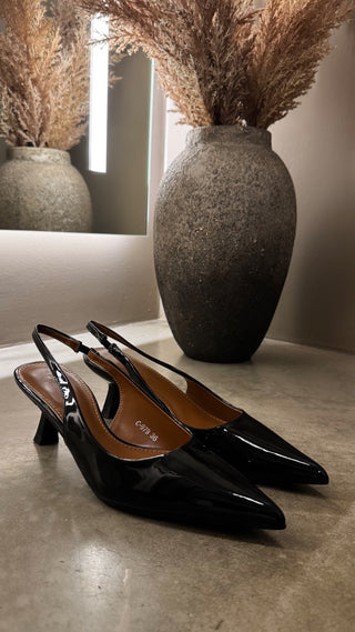 Rebecca hælaskór svartur