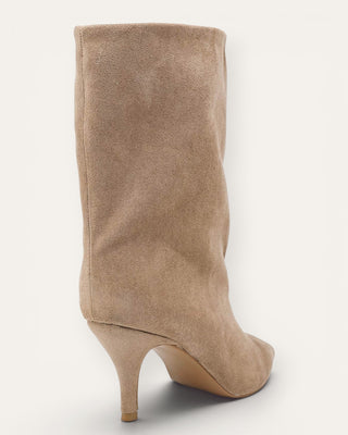 Idea rúskinns lág-stígvél beige