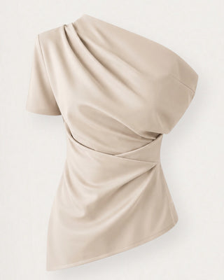 Eight off-shoulder bolur beige