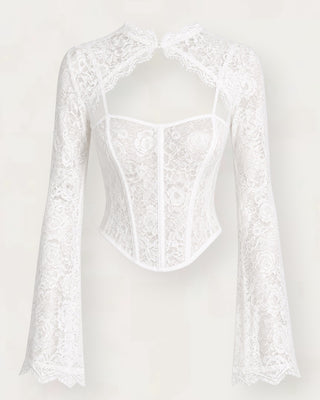 George lace corset hvítt