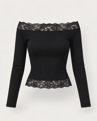 Apple lace-offshoulder bolur