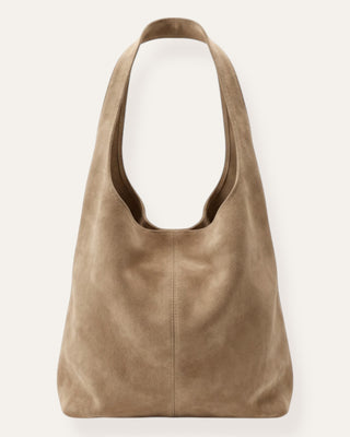 Timeless suede bag camel