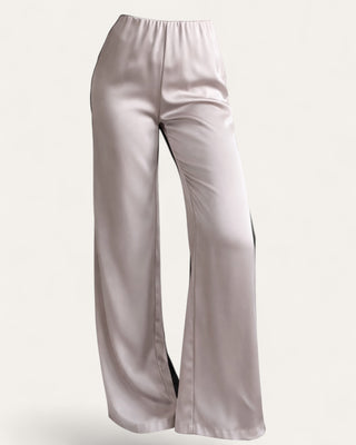 Eight satin trousers beige