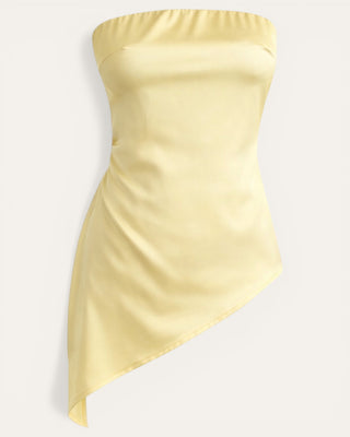 Eight satin shirt yellow