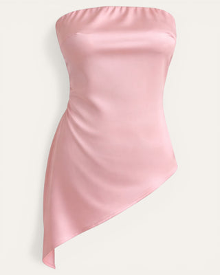 Eight satin shirt pink