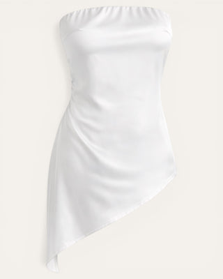 Eight satin shirt white