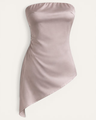 Eight satin shirt beige