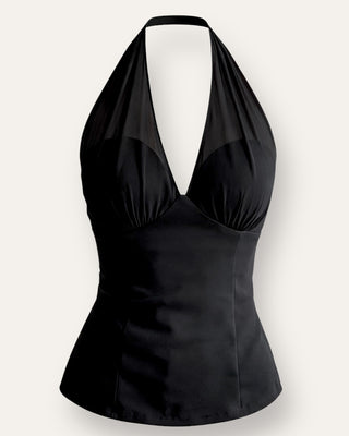 Eight halter top black