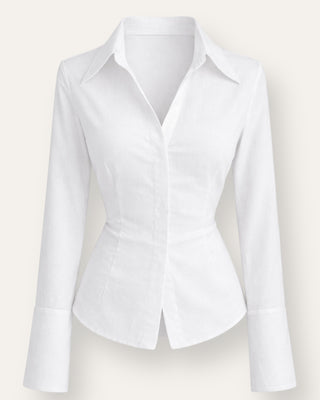 Eight linen shirt white