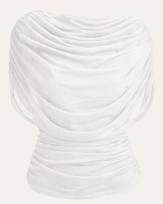 Sunsun drape bolur hvítur