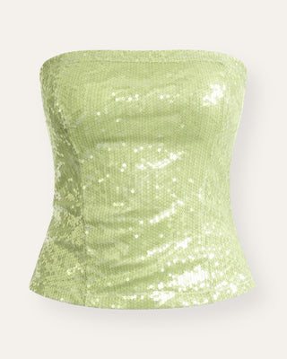 Eight pallíettutoppur grænn