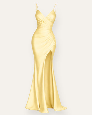 Amoris wow kjóll gulur